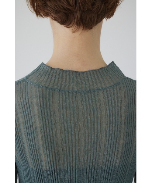 RIM.ARK ニット セーター Linen mix sheer L/S tops リネンミックス