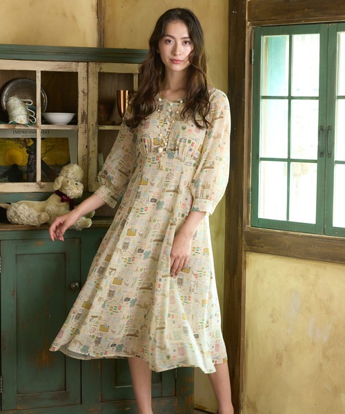 ワンピース　ハンドメイド Jolly Poupee ワンピース 「22fabric」ドレスメーカー