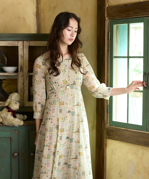 ネイチャーズ、最高級厚手カシミヤ毛100%レースワッペン付きロング