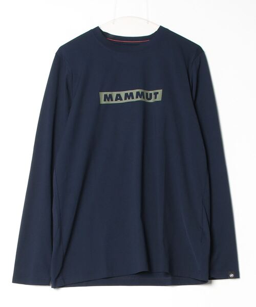 MAMMUT tシャツ 「速乾」QD ロゴプリント ロングスリーブ T