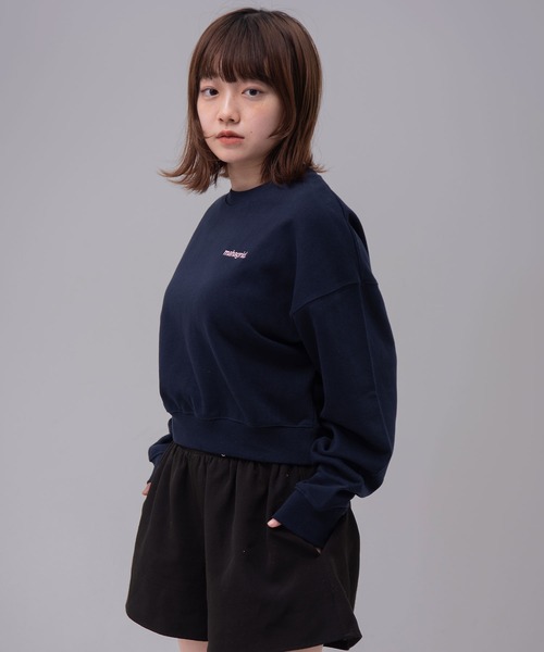 トレーナー スウェット 「mahagrid/マハグリッド」ORIGIN LOGO CROP SWEATSHIRT/オリジンロゴクロップスウェットシャツ MAHAGRID トレーナー スウェット 「mahagrid/マハグリッド
