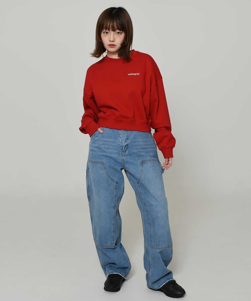トレーナー スウェット 「mahagrid/マハグリッド」ORIGIN LOGO CROP SWEATSHIRT/オリジンロゴクロップスウェットシャツ MAHAGRID トレーナー スウェット 「mahagrid/マハグリッド