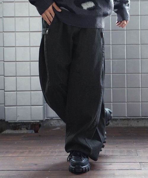 Beno（ビーノ） ジーンズ バルーンスナップバギーデニムパンツ メンズ