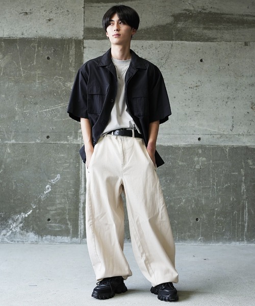 Beno（ビーノ） ジーンズ バルーンスナップバギーデニムパンツ メンズ