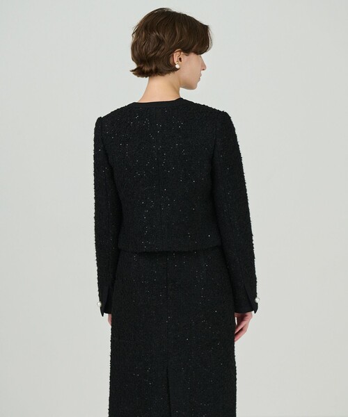 セルフォード ツイード ショートジャケット ブルゾン