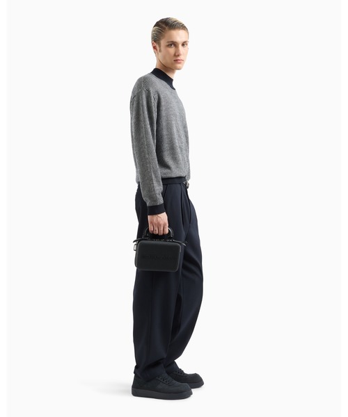 ARMANI EXCHANGE ワイドロールネック ニット ジャケット【S】 ARMANI EXCHANGE ワイドロールネック ニット ジャケット【S】