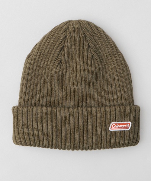 極美品  Deuxieme Classe ニットキャップ  ニット帽　ブラウン Coleman ニット帽 ニットキャップ リブ編み ニットワッチ