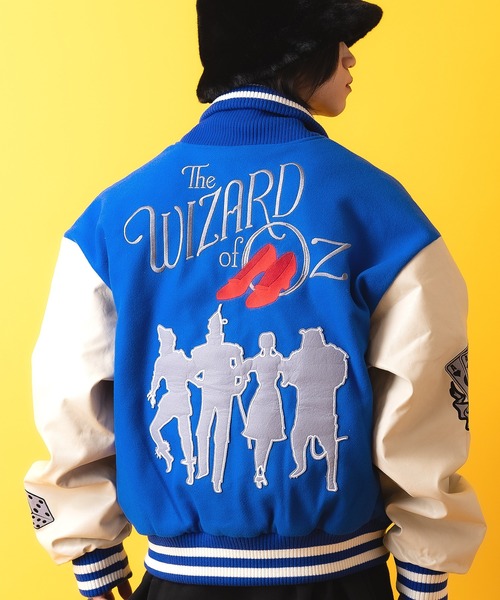 スタジャン a.p.o.v. オズの魔法使いモチーフワッペンウール＆合成皮革