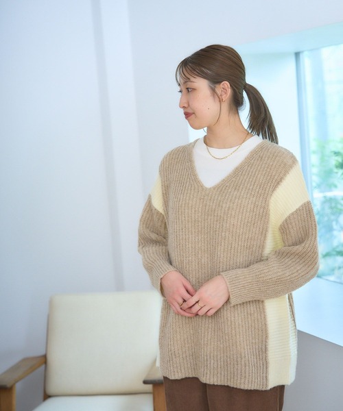 studio CLIP（スタディオクリップ） ニット セーター 7ゲージ編み