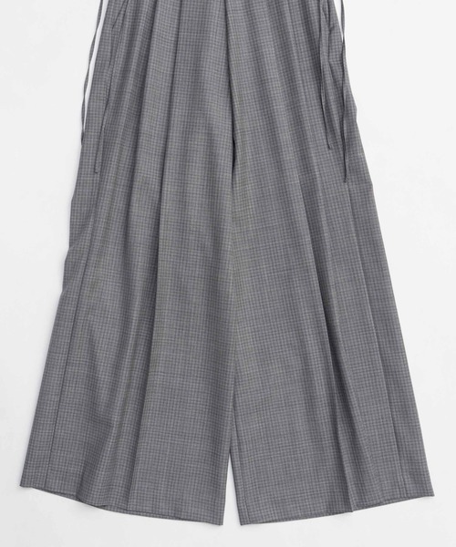 MAISON SPECIAL スラックス パンツ High Waist Lace Up Wide