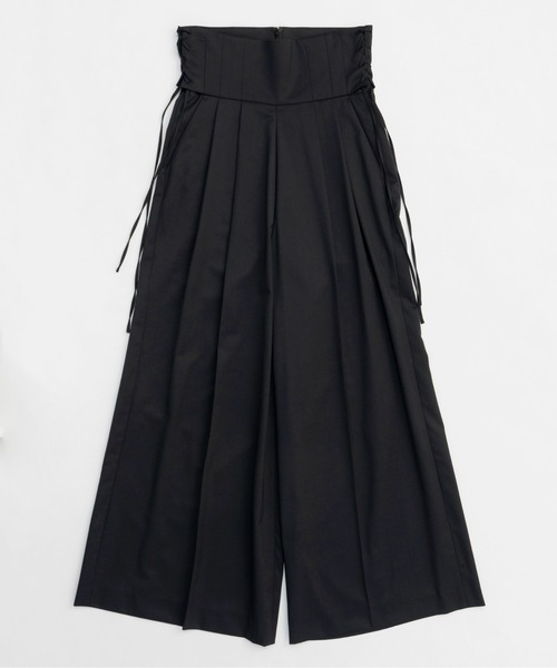 MAISON SPECIAL スラックス パンツ High Waist Lace Up Wide
