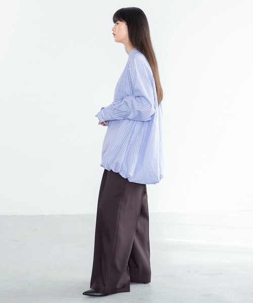 LOWRYS FARM ブラウス シャツ バルーンチュニックシャツ 289058