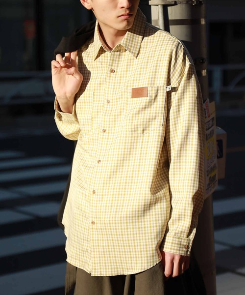 シャツ HOOK -original- 古着風レトロチェック柄ビッグシャツ メンズ
