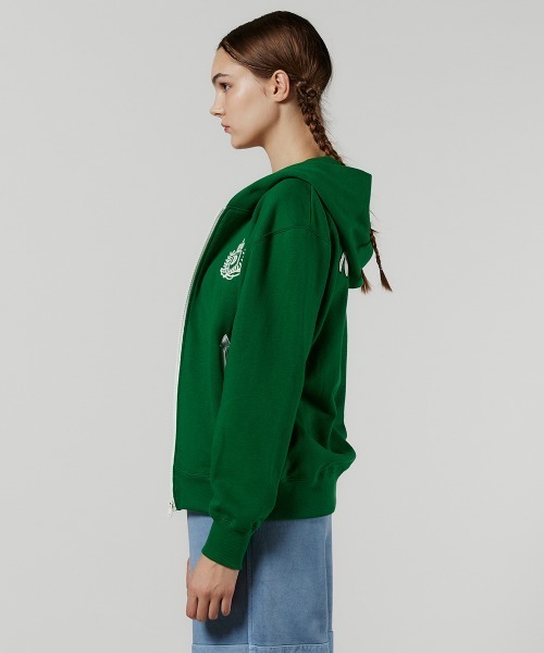 DOUBLE STANDARD CLOTHING 38サイズパーカー DOUBLE STANDARD CLOTHING パーカー ロゴ刺繍裏毛パーカー