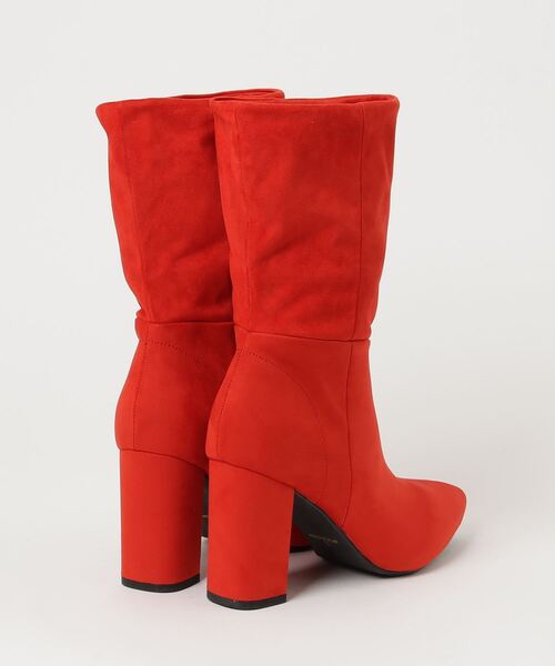 「ESPERANZA」 ショートブーツ L レッド レディース_画像2