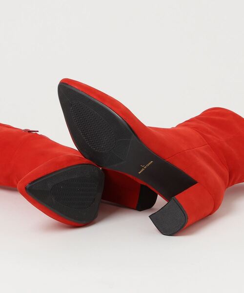 「ESPERANZA」 ショートブーツ L レッド レディース_画像3