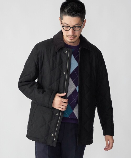 SHIPS（シップス） ステンカラーコート SMALL ブラック メンズ