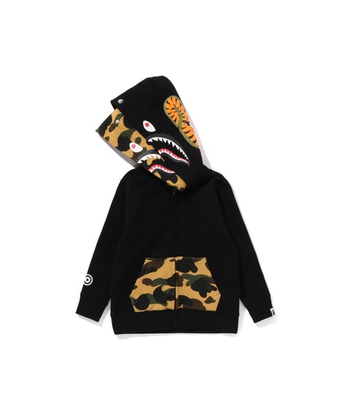 A BATHING APE パーカー 1ST CAMO SHARK ZIP DOUBLE HOODIE