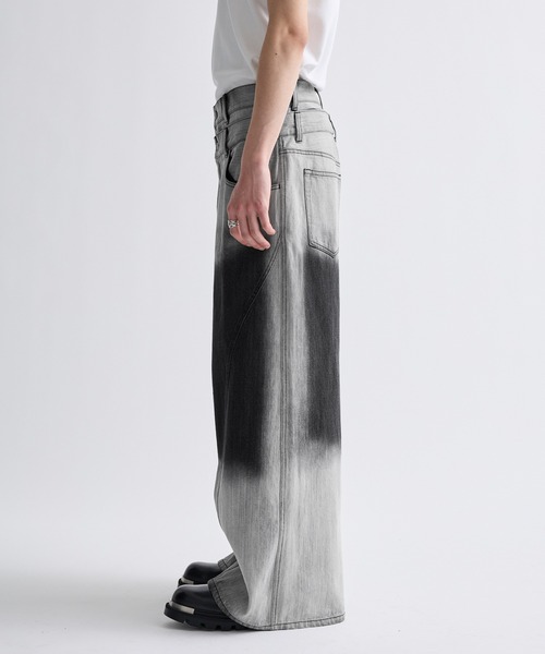 Nebula Fusion ジーンズ 13oz denim double waist baggy pants