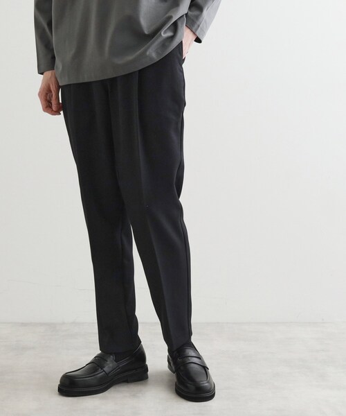 TAKEO KIKUCHI 黒スラックス Lサイズ tk.TAKEO KIKUCHI パンツ キャバリーツイルスラックス メンズ