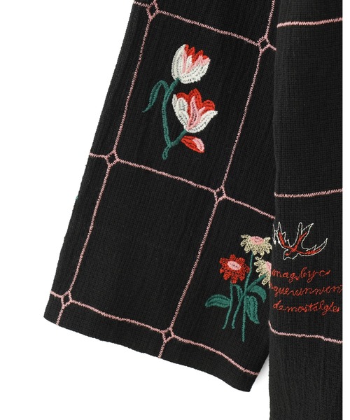 ブラウス シャツ (mag.by c)FLOWER EMBROIDERY SHIRTS レディース mag.by c)FLOWER EMBROIDERY SHIRTS（シャツ/ブラウス）｜ROSE