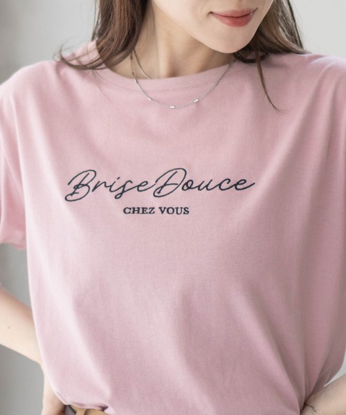 tシャツ T-GRAPHICS ロゴ刺繍Tシャツ レディース : ZOZOTOWN