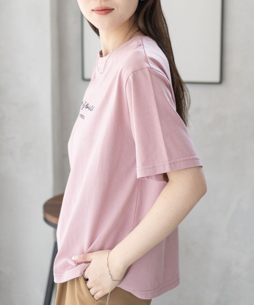 BRAND UNIQUE 売れ筋商品|||ブランドユニーク Tシャツ トップス レディース Tops Pink Tシャツ – PINK