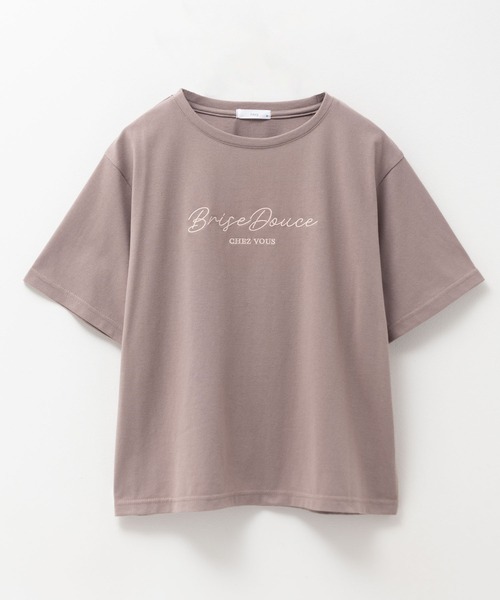 tシャツ T-GRAPHICS ロゴ刺繍Tシャツ レディース : ZOZOTOWN