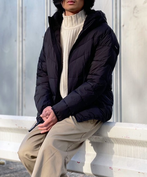 タグ付 未使用品 近年モデル カルバンクライン スタンドカラー ブルゾン XL Calvin Klein (カルバンクライン) 袖ロゴ スタンドカラー フルジップ