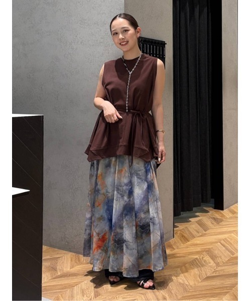 JEANASIS｜ニュアンスプリントフレアスカート | Rakuten Fashion
