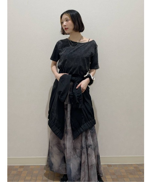 ニュアンスプリントフレアスカート JEANASIS JEANASIS｜ニュアンスプリントフレアスカート | Rakuten Fashion