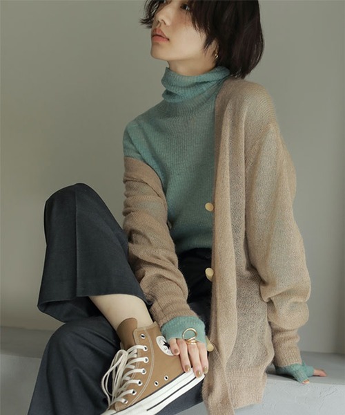 ETRE TOKYO（エトレトウキョウ） ニットカーディガン FREE ベージュ