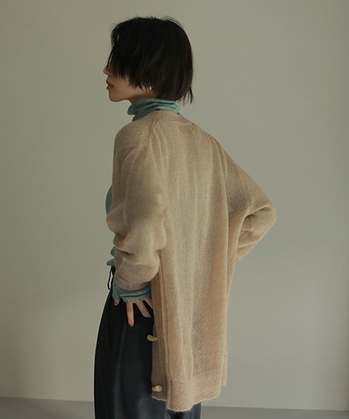 エトレトウキョウ　ボリュームスリーブニットカーディガン　新品未使用タグ付き ETRE TOKYO（エトレトウキョウ） ニットカーディガン FREE ベージュ