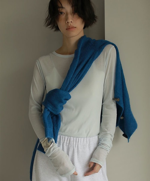 「ETRE TOKYO」 ニットカーディガン FREE ベージュ レディース_画像6