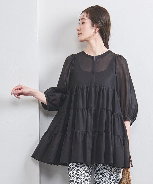 UNITED ARROWS ブラウス シャツ ティアード 6SL レディース