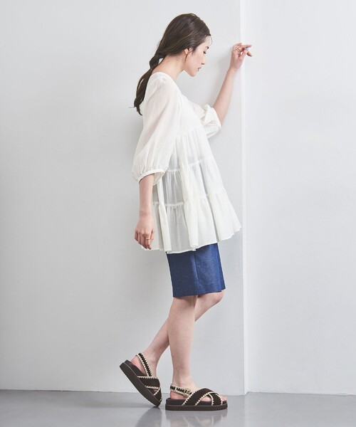 UNITED ARROWS ブラウス シャツ ティアード 6SL レディース