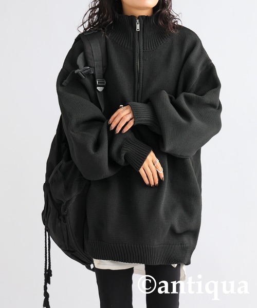 「antiqua」 「treecafe」長袖ニット FREE イエロー レディース_画像6