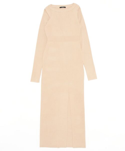 「EMODA」 ニットワンピース FREE グレー レディース_画像2