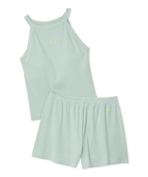gelato pique キャミソール/ショートパンツ SET gelato pique パジャマ ルームウェア リブタンクトップ