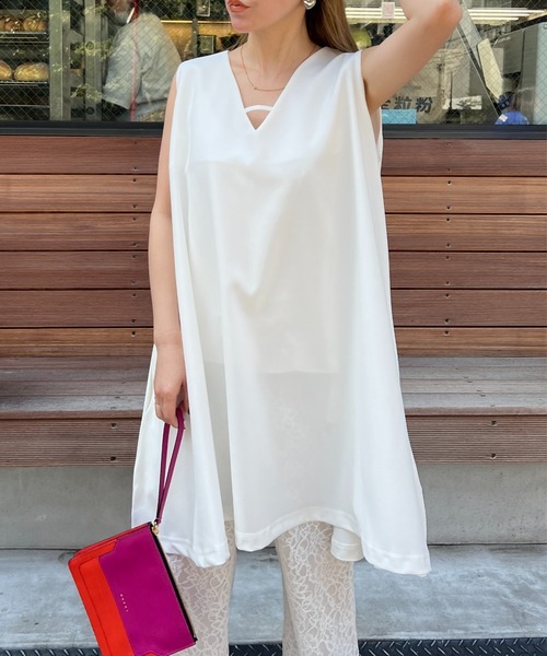 StyleSea セットアップ フレアーチュニックワンピース＆パンツ
