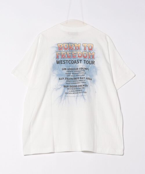 chillax tシャツ 「CHILLAX」”BORN TO FREEDOM”プリントドルマン