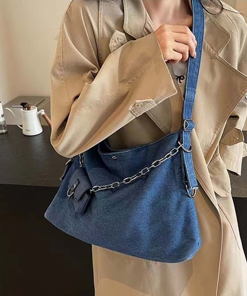 momohimeページ☆FURLA  デニム色  ショルダー バッグ 楽天市場】デニム（ブランドフルラ）（ショルダーバッグ