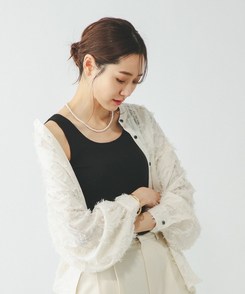 【新品♥未使用】YSL ロゴ タンクトップ　ホワイト Wing タンクトップ ノースリーブ Wingコラボ/Fffit エフィット