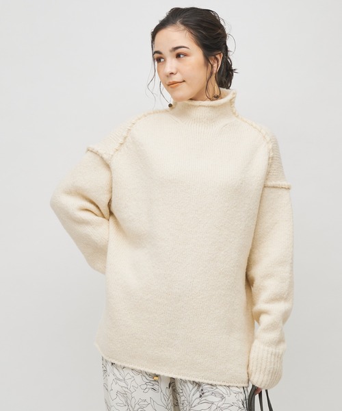 「COLLAGE GALLARDAGALANTE」 長袖ニット FREE ブラウン レディース_画像2