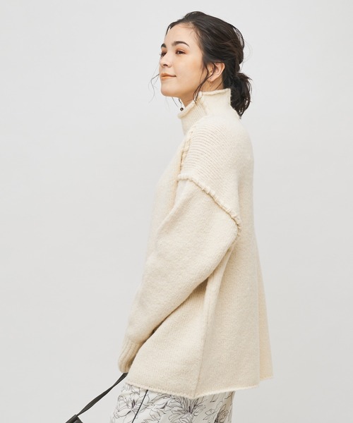 「COLLAGE GALLARDAGALANTE」 長袖ニット FREE ブラウン レディース_画像5