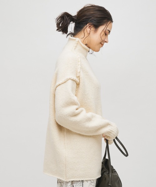 「COLLAGE GALLARDAGALANTE」 長袖ニット FREE ブラウン レディース_画像7