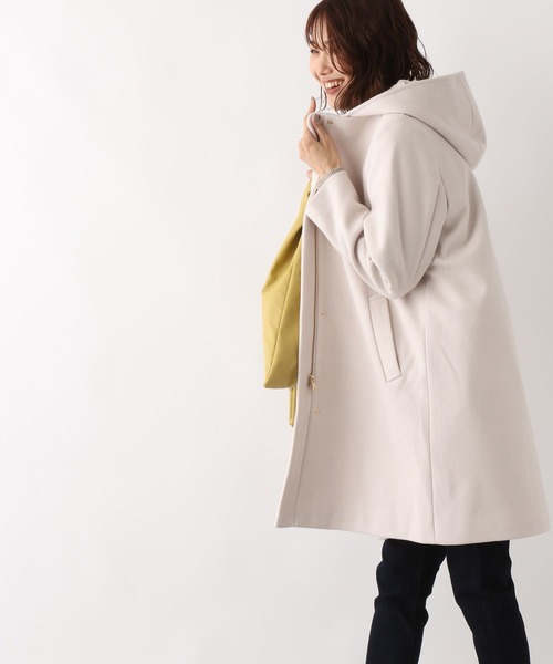 「GLOBAL WORK」 ノーカラーコート MEDIUM アッシュブラウン レディース_画像5