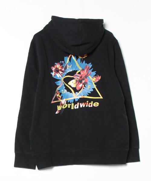 HUF ブラックパーカー M HUF 「HUF」 プルオーバーパーカー M ブラック レディース