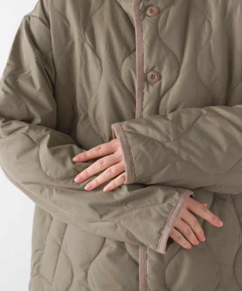 「OMNES」 ダウンコート LARGE キャメル レディース_画像4