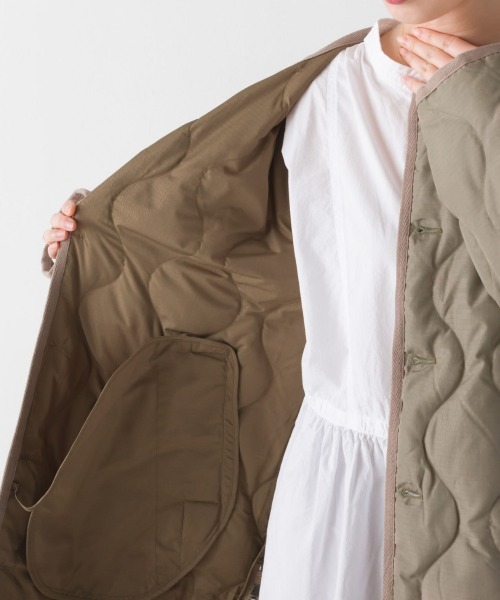 「OMNES」 ダウンコート LARGE キャメル レディース_画像7